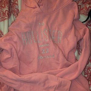 vintage pink hollister hoodie